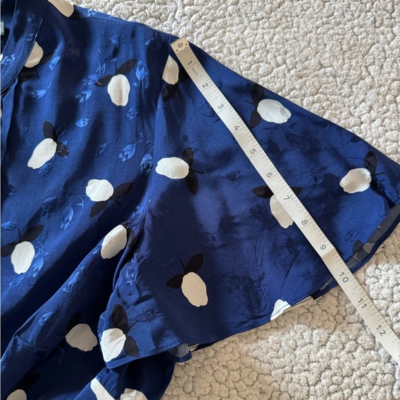 Lauren Ralph Lauren Floral Jacquard Fit-And-Flare Midi Dress Size 18 - Picture 13 of 14